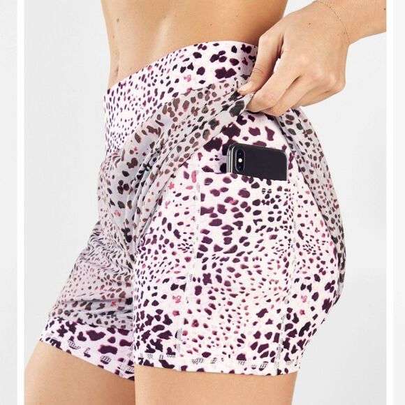 Fabletics Olesia Shorts Womens Small Stretch 2 in 1 Compression Gym Athletic - Picture 3 of 5